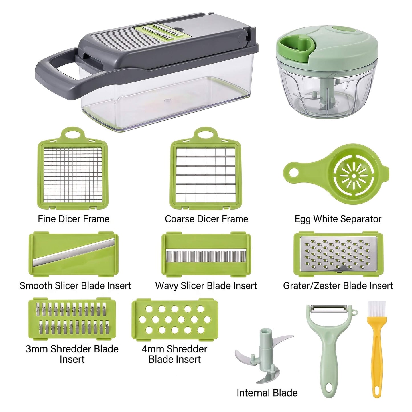 16-in-1 Multifunction Vegetable Chopper & Slicer